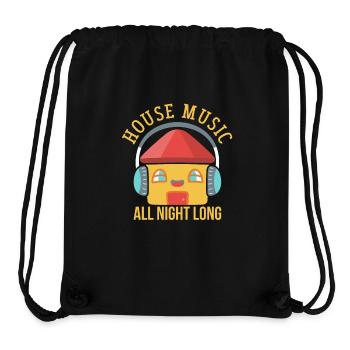 HOUSE MUSIC: House Music All Night Long - Stanley/Stella Recycled Gym Bag - black - Front