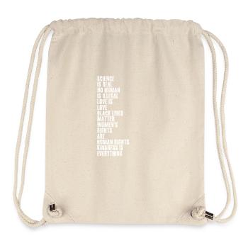 Human Rights Oppression Racism Homo - Stanley/Stella Recycled Gym Bag - natural - Front