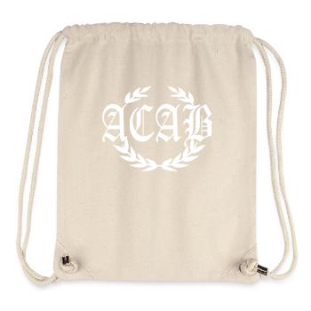 ACAB Hooligan Lorbeerkranz Skinhead Punks - Stanley/Stella recycelter Gym Bag - Naturweiß - Vorne