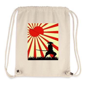 Mond Scheibe Samurai - Stanley/Stella recycelter Gym Bag - Naturweiß - Vorne