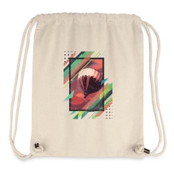 Plakat abstrakt Geschenk Heißluftballon Ballon - Stanley/Stella recycelter Gym Bag - Naturweiß - Vorne