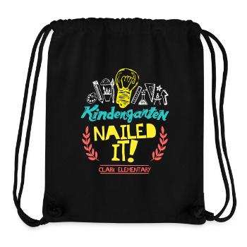 Kindergarten Nailed It Clark Elementary - Stanley/Stella Recycled Gym Bag - black - Front