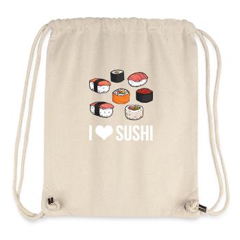 Sushi I Love Sushi Asian Cuisine Fast Food - Stanley/Stella Recycled Gym Bag - natural - Front