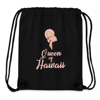 Queen of Hawaii - Stanley/Stella recycelter Gym Bag - Schwarz - Vorne