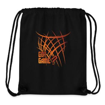 Basketball Spruch Geschenk abstrakt Korbleger - Stanley/Stella recycelter Gym Bag - Schwarz - Vorne