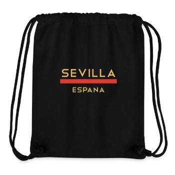Sevilla Gold Schriftlinie - Stanley/Stella recycelter Gym Bag - Schwarz - Vorne