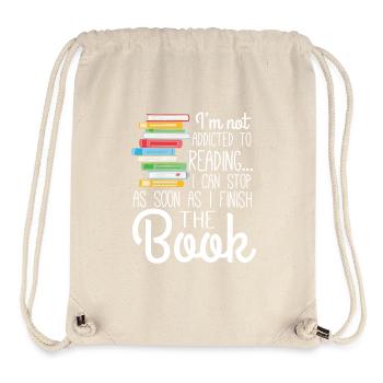 I'm not addicted to Reading - Stanley/Stella recycelter Gym Bag - Naturweiß - Vorne