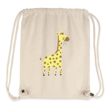 Girafe Genre Girafe Enfant - Sac à cordon recyclé Stanley/Stella - blanc naturel - Devant