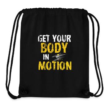 get your body - Sac à cordon recyclé Stanley/Stella - noir - Devant