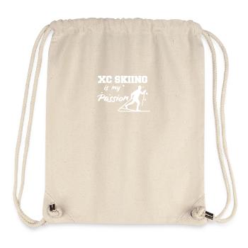 Langlauf Langlaufen - Stanley/Stella recycelter Gym Bag - Naturweiß - Vorne
