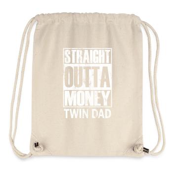 Straight Outta Money Twin Dad - Stanley/Stella Recycled Gym Bag - natural - Front
