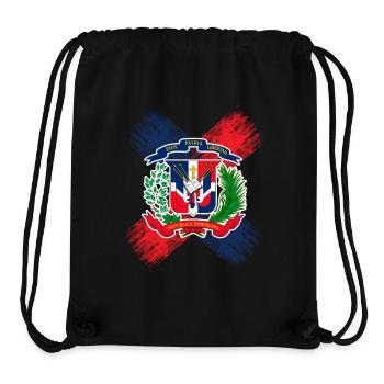 Dominican Republic - Stanley/Stella Recycled Gym Bag - black - Front
