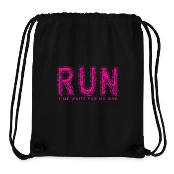 RUN - Stanley/Stella recycelter Gym Bag - Schwarz - Vorne