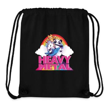 Heavy Metal + cute animals - festival outfit funny - Stanley/Stella Recycled Gym Bag - black - Front