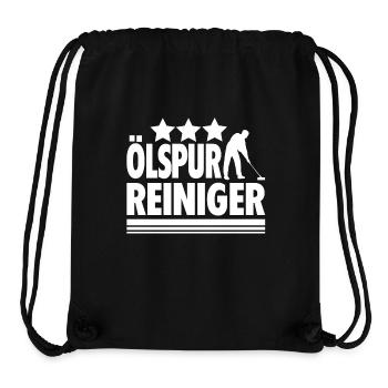 ÖLSPUR REINIGER 3 STERNE FEUERWEHR - Stanley/Stella recycelter Gym Bag - Schwarz - Vorne
