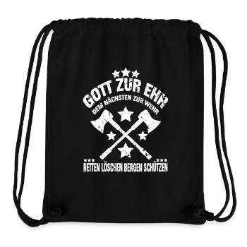 FEUERWEHR SPRUCH - GOTT ZUR EHR - Stanley/Stella recycelter Gym Bag - Schwarz - Vorne
