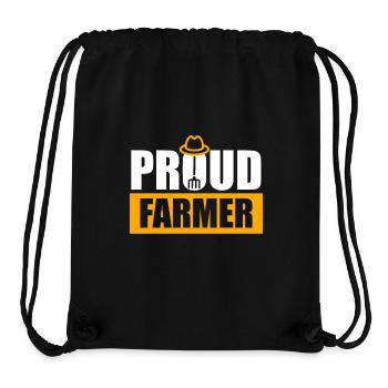 Proud farmer - Stolzer Bauer - Stanley/Stella recycelter Gym Bag - Schwarz - Vorne