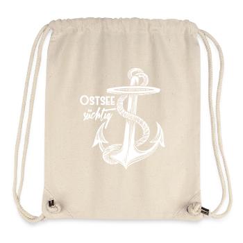 Ostsee-süchtig - Stanley/Stella recycelter Gym Bag - Naturweiß - Vorne