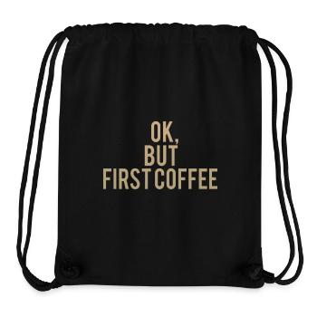Ok But First Coffee - Stanley/Stella Recycled Gym Bag - black - Front
