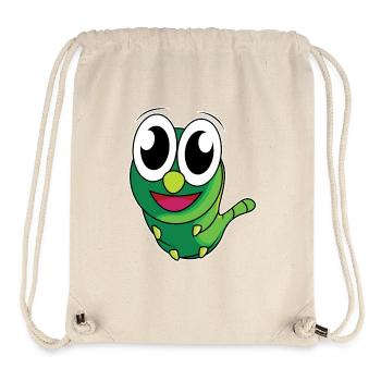 Funny caterpillar - design - Stanley/Stella Recycled Gym Bag - natural - Front