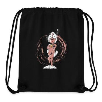 nacktes geschorenes Schaf - Stanley/Stella recycelter Gym Bag - Schwarz - Vorne