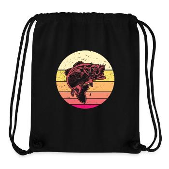 Barsch Raubfisch Angeln - Stanley/Stella recycelter Gym Bag - Schwarz - Vorne