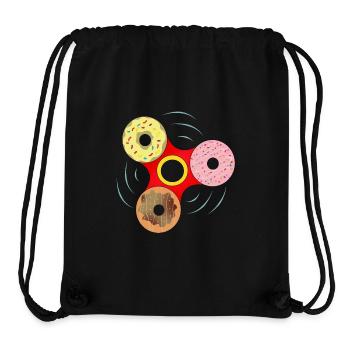 Donut Fidget Spinner Sweet Mashup - Stanley/Stella recycelter Gym Bag - Schwarz - Vorne