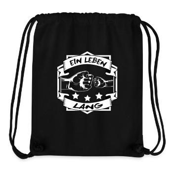 Vater und Sohn - Spruch - Ein leben lang - Fäuste - Stanley/Stella recycelter Gym Bag - Schwarz - Vorne