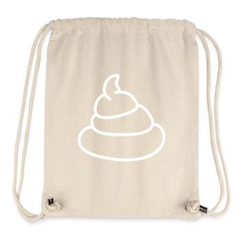 scheisse scheisshaufen kacke mist poo - Stanley/Stella recycelter Gym Bag - Naturweiß - Vorne