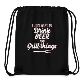 BBQ Grillen - Stanley/Stella recycelter Gym Bag - Schwarz - Vorne