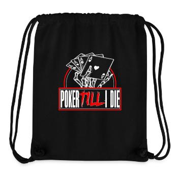 Poker Pokerspiel Pokerspieler Pokerkarten Pokern - Stanley/Stella recycelter Gym Bag - Schwarz - Vorne