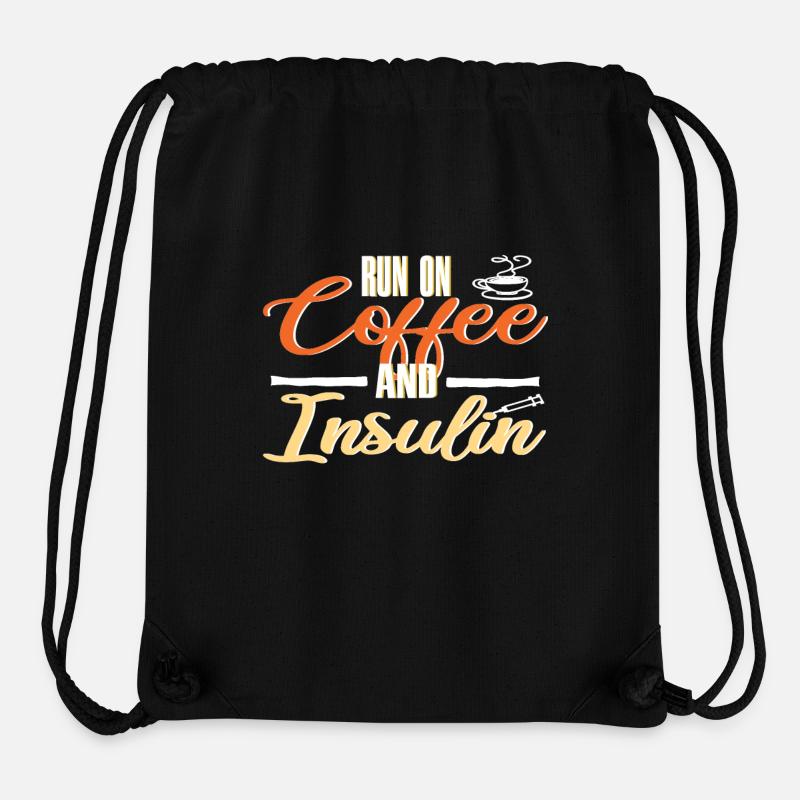Funny diabetes - Stanley/Stella Recycled Gym Bag - black