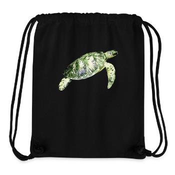 Sea turtle - Stanley/Stella Recycled Gym Bag - black - Front