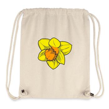 Lebendige Narzisse mit warmen Farbtönen - Stanley/Stella recycelter Gym Bag - Naturweiß - Vorne