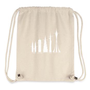 Hochhaus Wolkenkratzer höchtste Türme der Welt - Stanley/Stella recycelter Gym Bag - Naturweiß - Vorne