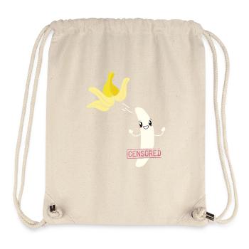 Censored Zensiert Banane - Stanley/Stella recycelter Gym Bag - Naturweiß - Vorne