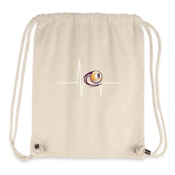 Billard Billardkugel Herzschlag - Stanley/Stella recycelter Gym Bag - Naturweiß - Vorne