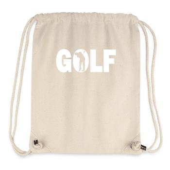 Golf Aktivität - Golfer Golferin Golfanlage - Stanley/Stella recycelter Gym Bag - Naturweiß - Vorne