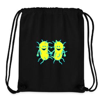 Bacteria, germs, viruses, disease, plague, flu - Stanley/Stella Recycled Gym Bag - black - Front