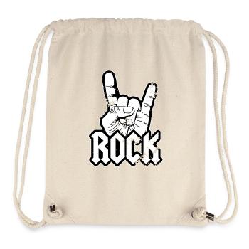 Rock music french fork rock festival concert band - Stanley/Stella Recycled Gym Bag - natural - Front
