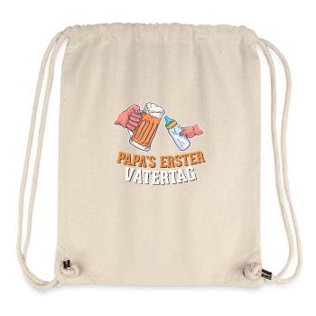 First Father's Day - Stanley/Stella Recycled Gym Bag - natural - Front