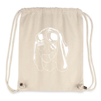 Basset Hound - Stanley/Stella Recycled Gym Bag - natural - Front