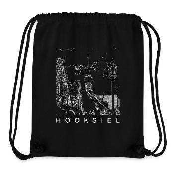 Hooksiel - Sac à cordon recyclé Stanley/Stella - noir - Devant