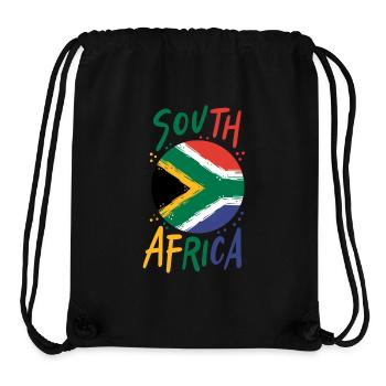 Südafrika - Stanley/Stella recycelter Gym Bag - Schwarz - Vorne