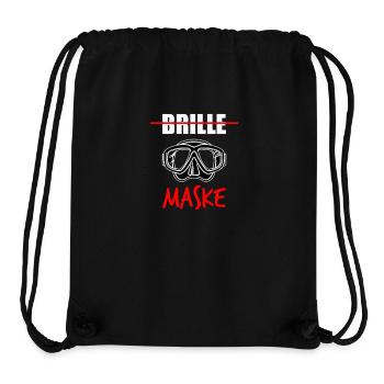 Tauchen -Brille Maske T-Shirt - Stanley/Stella recycelter Gym Bag - Schwarz - Vorne