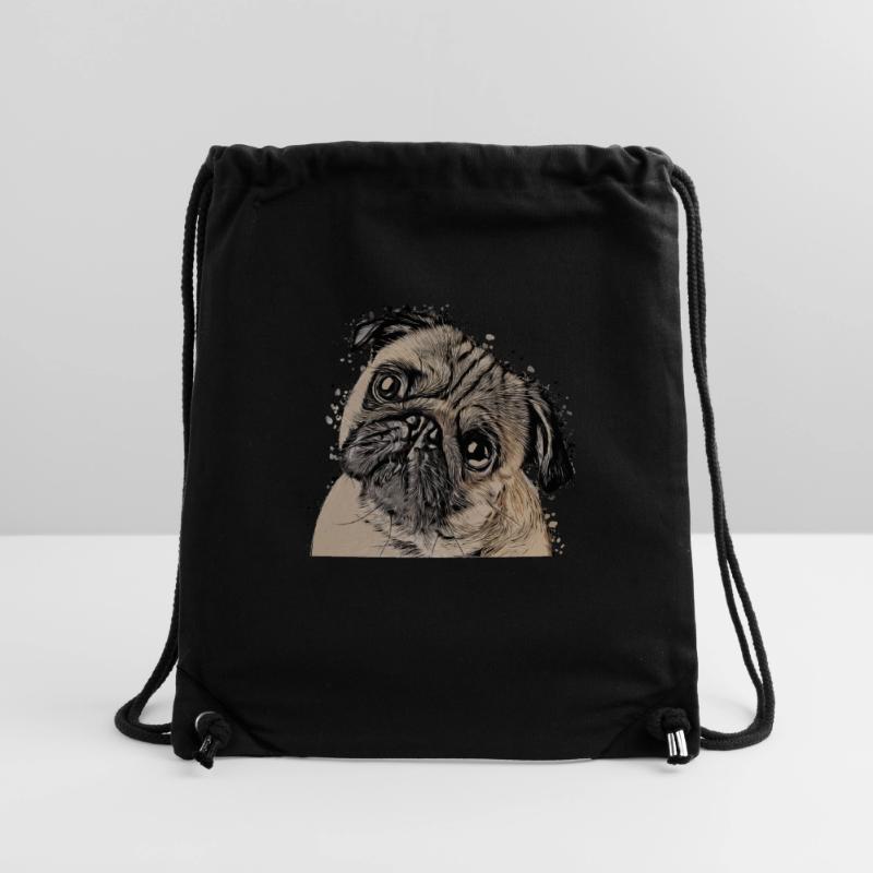 süßer Mops Pug Welpe Geschenkidee Tshirt Stanley/Stella recycelter Gym Bag