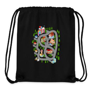 Car Play Mat Dad Day Gift - Stanley/Stella Recycled Gym Bag - black - Front