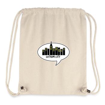 comic gotham city - Stanley/Stella recycelter Gym Bag - Naturweiß - Vorne