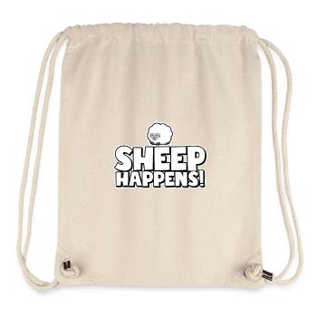 Sheep happens! - Stanley/Stella Recycled Gym Bag - natural - Front