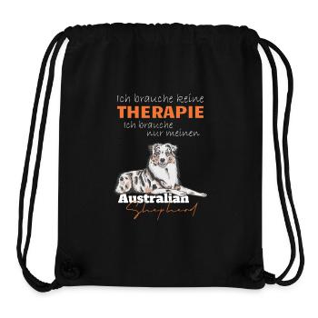 Aussi Australian Shepherd brauche keine Therapie - Stanley/Stella recycelter Gym Bag - Schwarz - Vorne